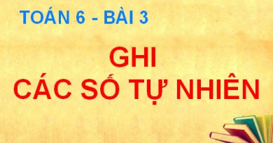 Ghi số tự nhiên, số và chữ số, hệ thập phân là gì - Toán 6 bài 3